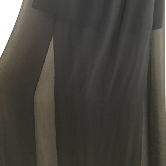 BCBGeneration chiffon gown with lace detail - Picture 5 of 8